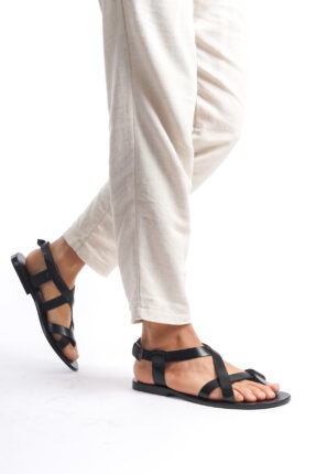 Sur Sandalet El Yapımı Kösele Erkek Bodrum Sandalet SUR-5